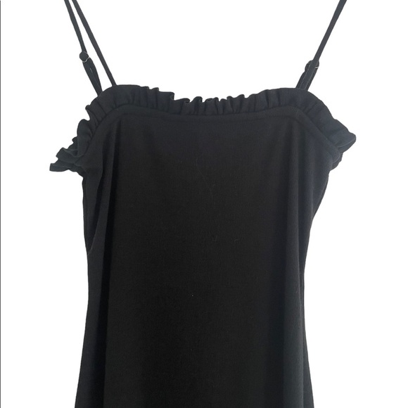 Chaser Ruffle Cami Mini Dress Black Size Small NWT - Picture 6 of 8